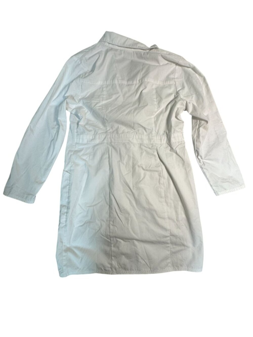 Dickies White Medical Lab Coat Womens L Button-Front Cotton/Polyester Blend - Picture 3 of 9